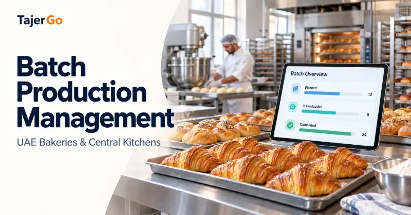 Illustrative image: batch Production Management for UAE Bakeries and Central Kitchens
