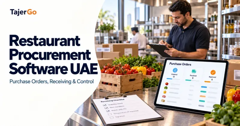 Illustrative image: restaurant Procurement Software UAE: Purchase Orders, Receiving and Control